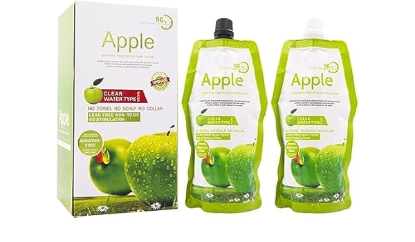 Apple Hair Color 96 Hours Ammonia-Free Black Hair Cream